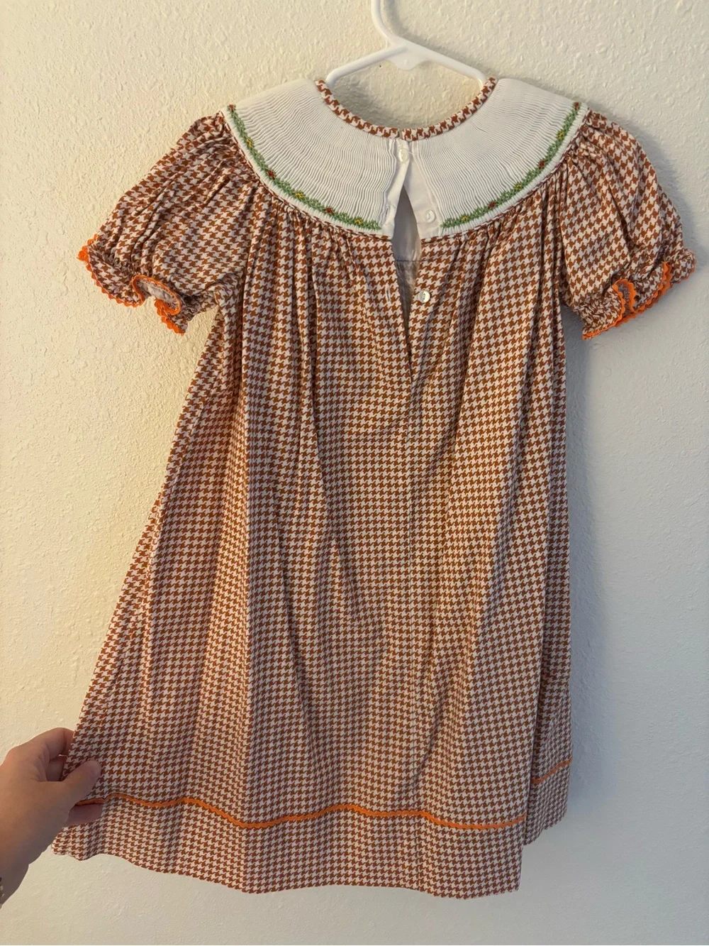Smocked Thanksgiving Girls dress